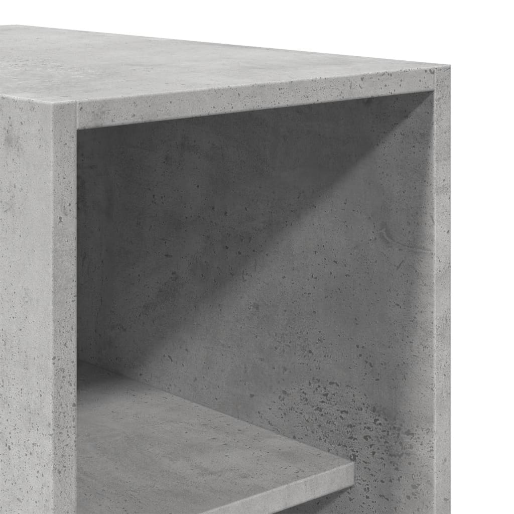 Garderobe Beton Grå 30x50x200 cm Træmateriale