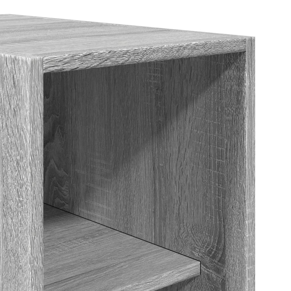 Garderobe Grå Sonoma 30x50x200 cm Træmateriale