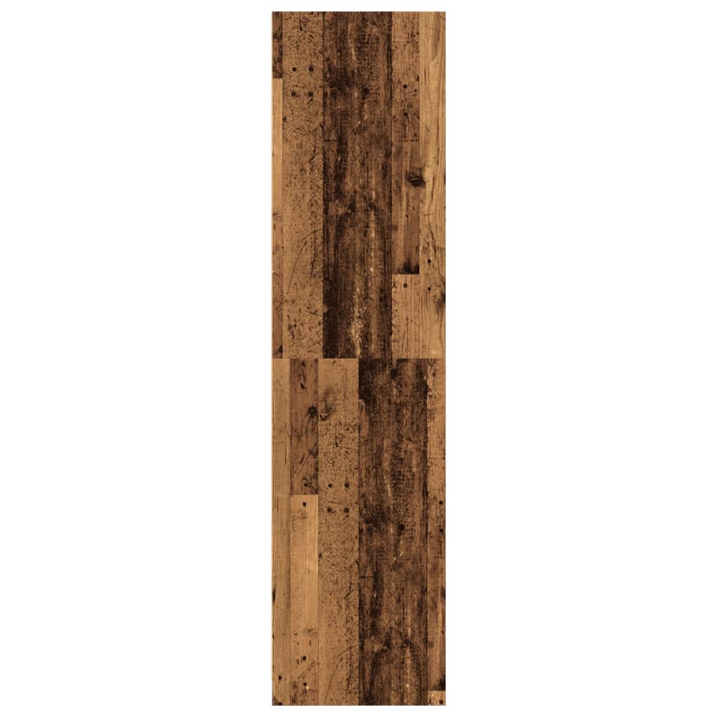 Garderobe gammelt træ look 30x50x200 cm træmateriale