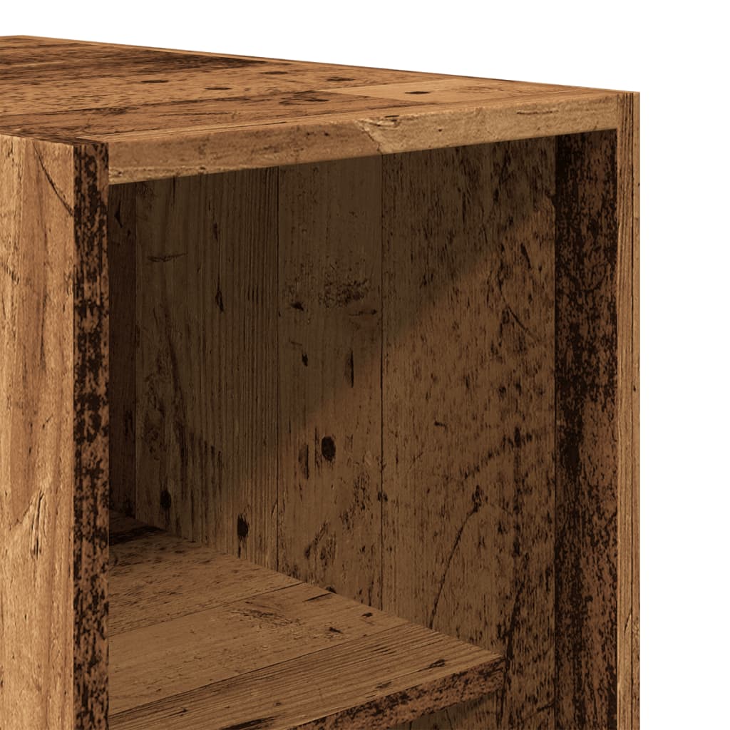 Garderobe gammelt træ look 30x50x200 cm træmateriale
