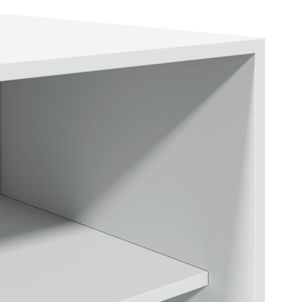 Garderobe Hvid 80x50x200 cm Træ Materiale
