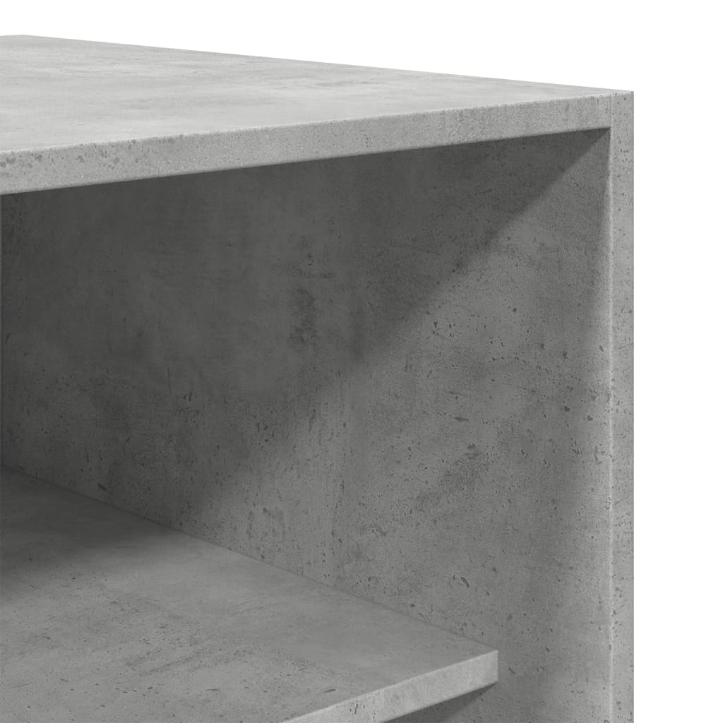 Garderobe Beton Grå 80x50x200 cm Træmateriale
