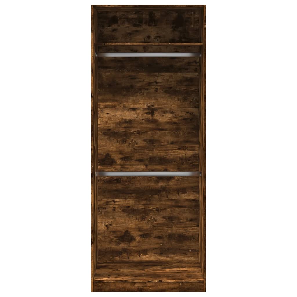 Garderobe røget eg 80x50x200 cm træmateriale
