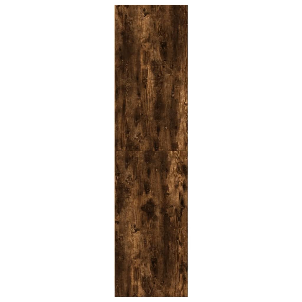 Garderobe røget eg 80x50x200 cm træmateriale