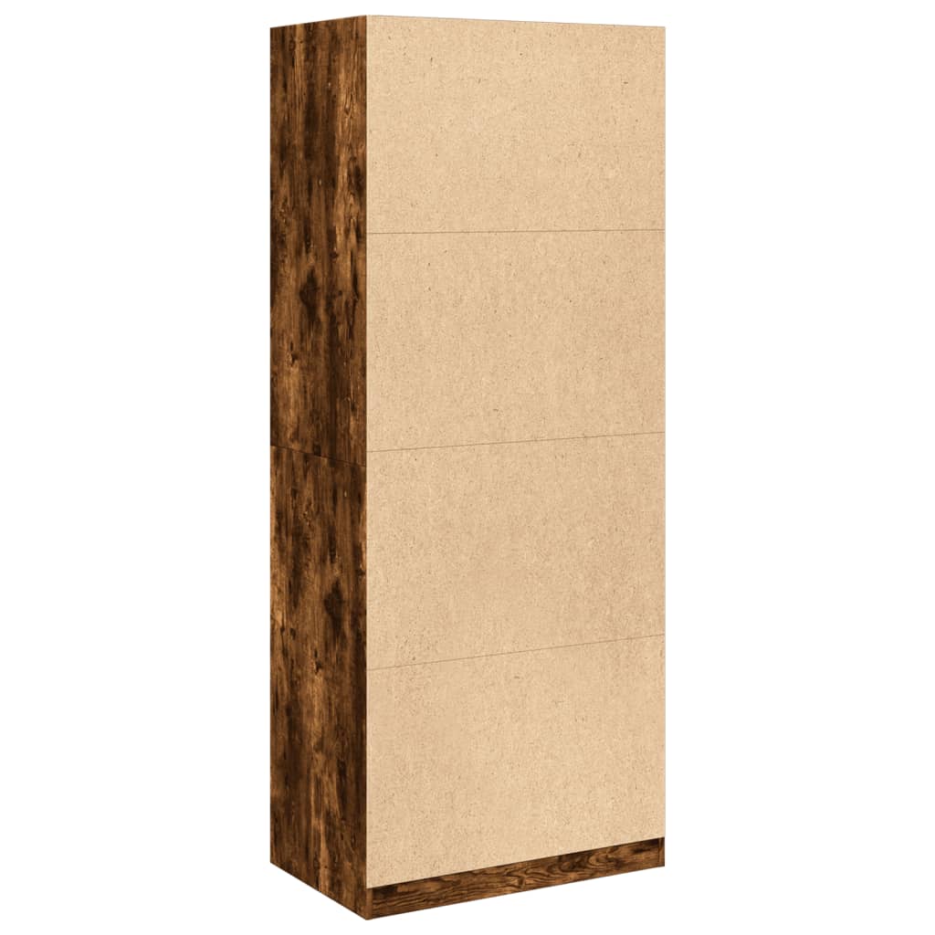 Garderobe røget eg 80x50x200 cm træmateriale