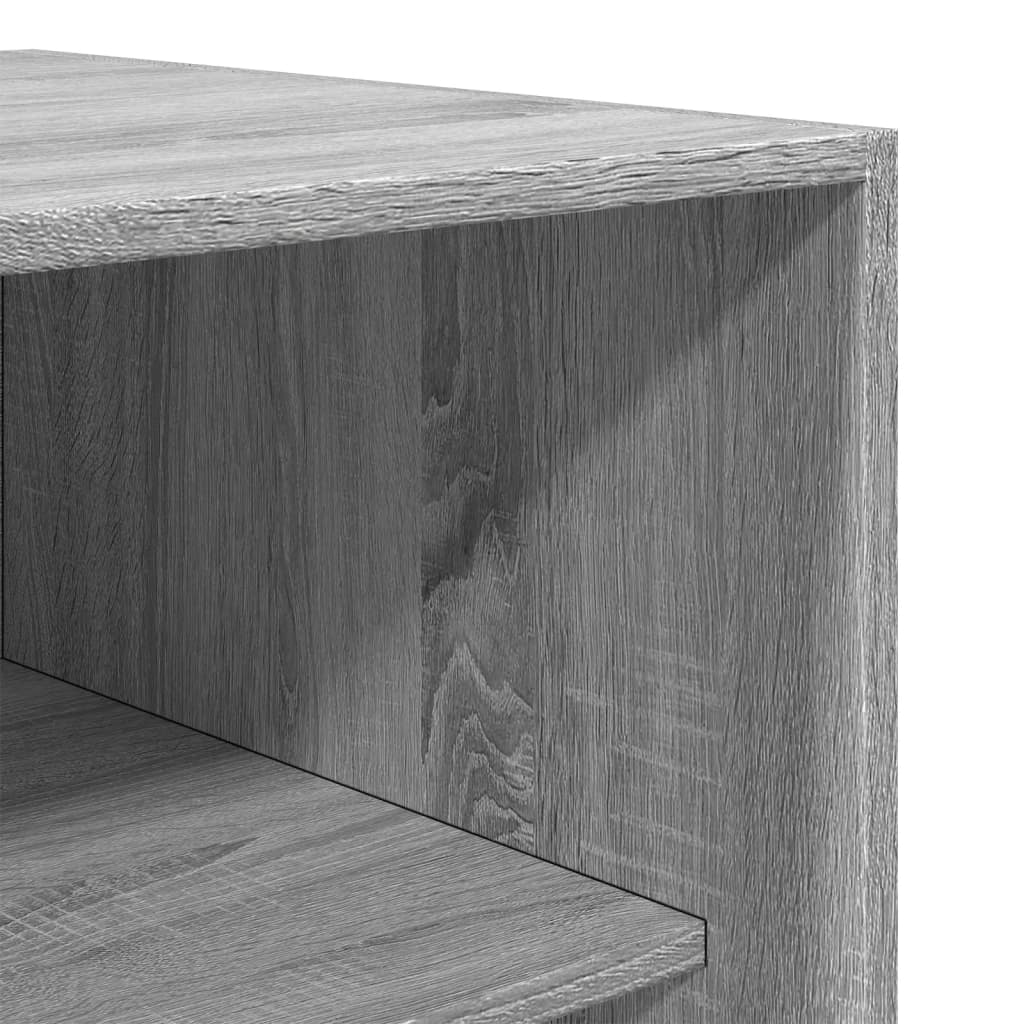 Garderobe Grå Sonoma 80x50x200 cm Træmateriale