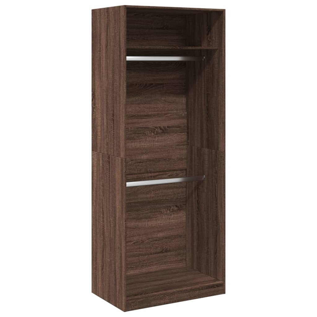 Garderobe Brun Eg Look 80x50x200 cm Træmateriale