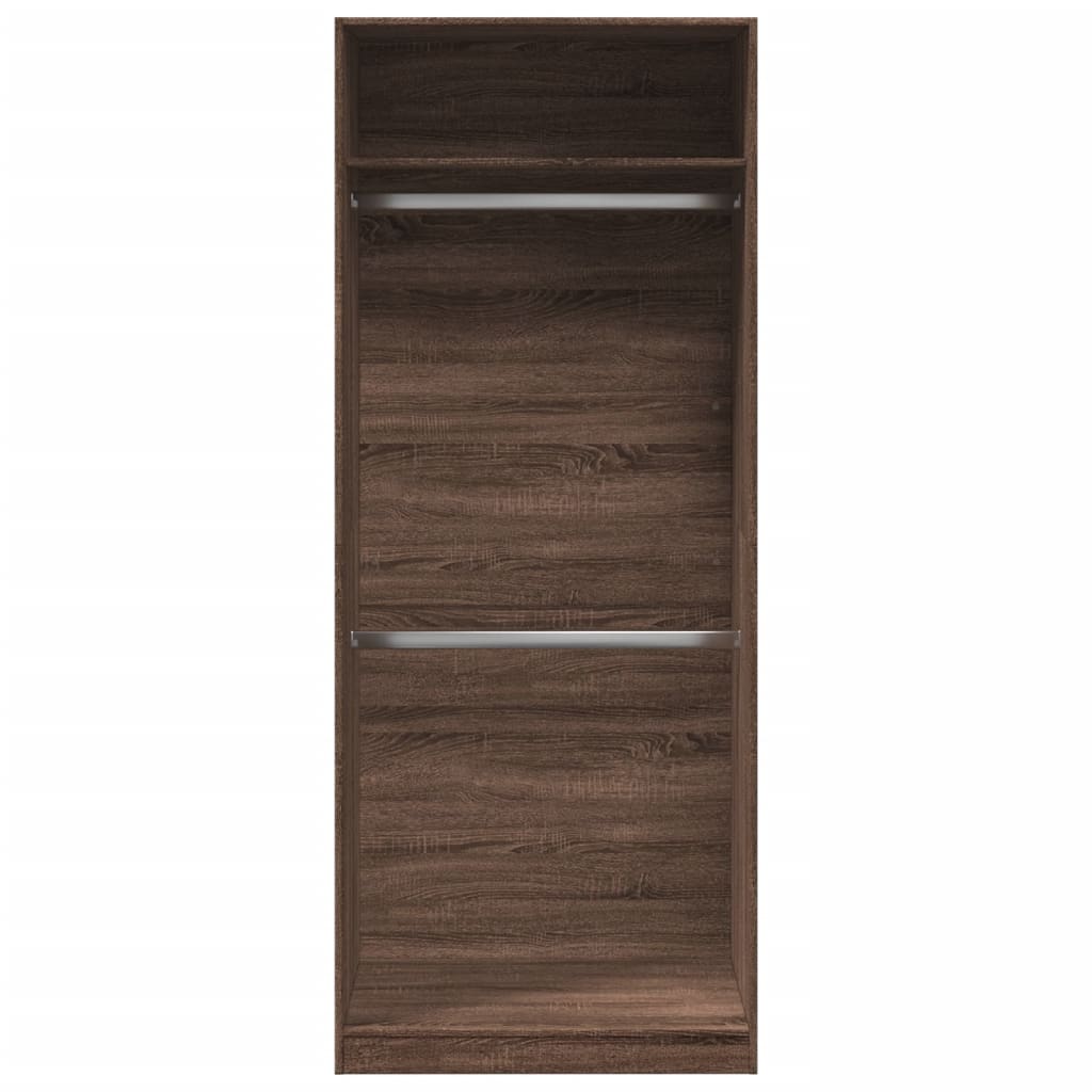 Garderobe Brun Eg Look 80x50x200 cm Træmateriale