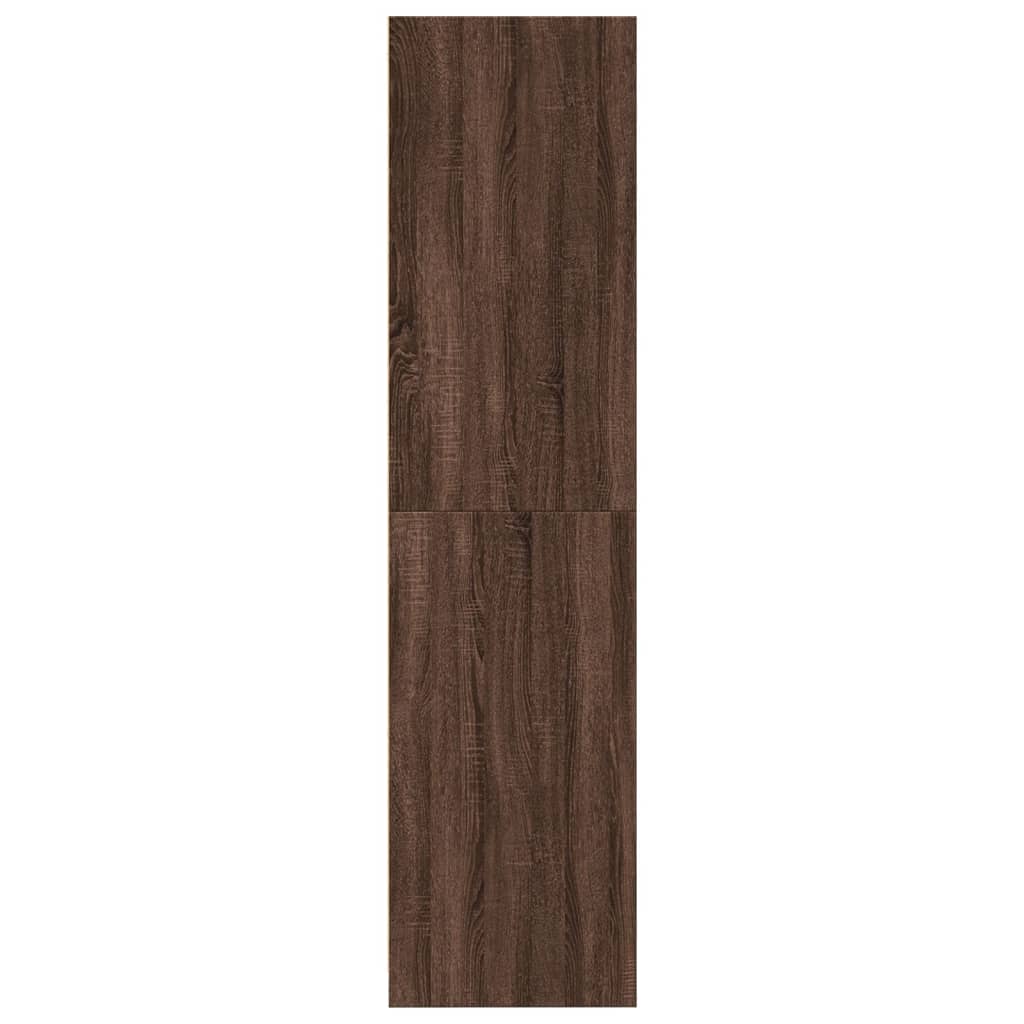 Garderobe Brun Eg Look 80x50x200 cm Træmateriale