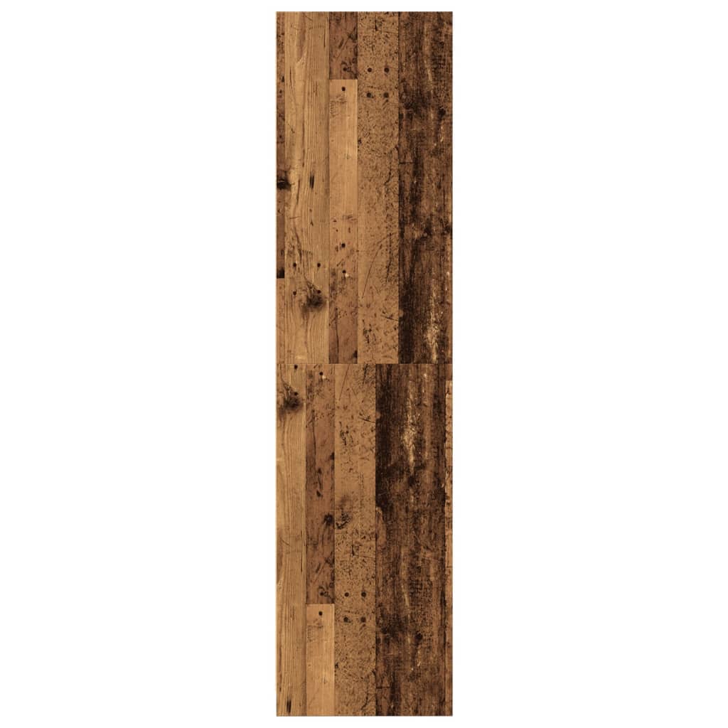 Garderobe gammelt træ look 80x50x200 cm træmateriale