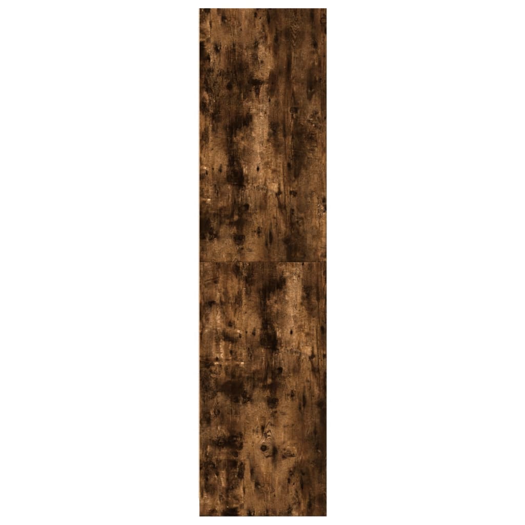 Garderobe røget eg 100x50x200 cm træmateriale