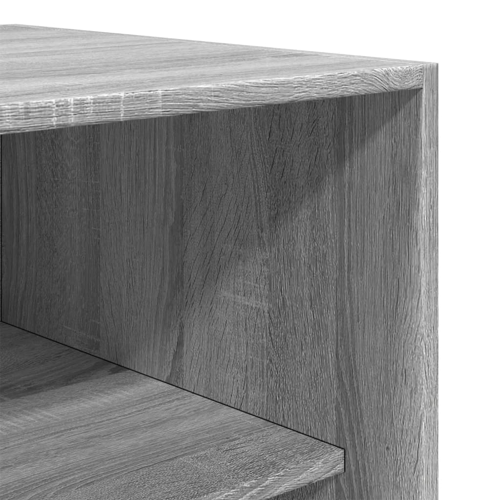 Garderobe Grå Sonoma 100x50x200 cm Træmateriale