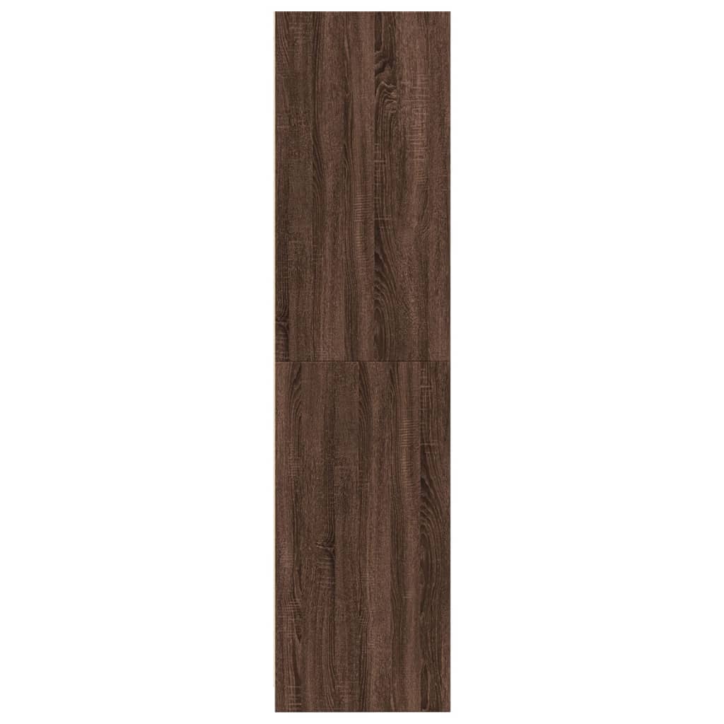 Garderobe Brun Eg Look 100x50x200 cm Træmateriale