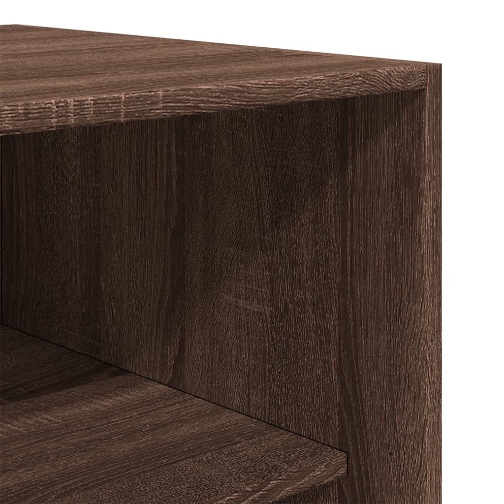 Garderobe Brun Eg Look 100x50x200 cm Træmateriale