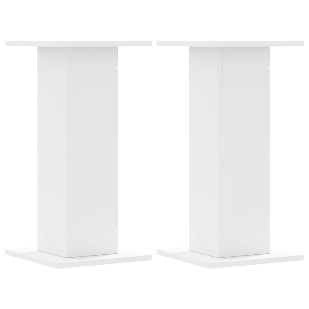 Plantestand 2 stk Hvid 30x30x60 cm Træmateriale