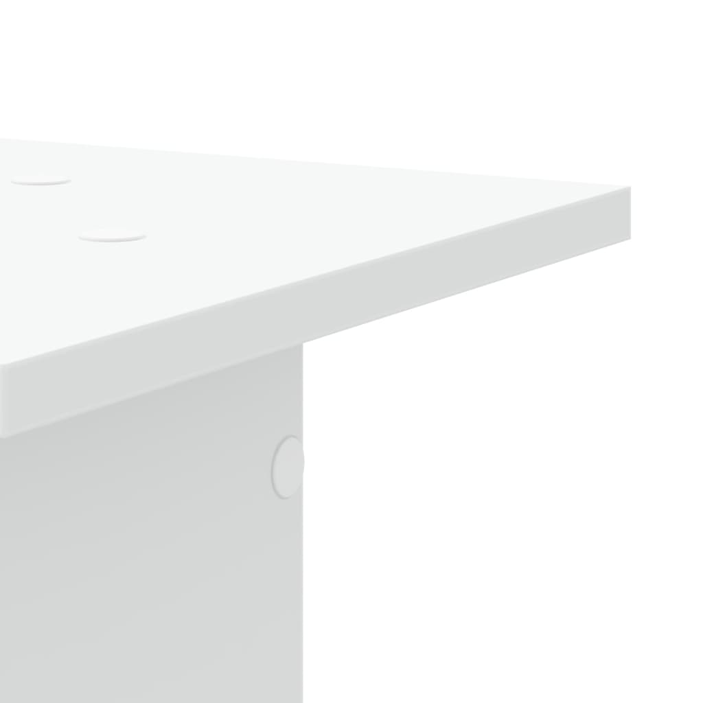 Plantestand 2 stk Hvid 30x30x60 cm Træmateriale