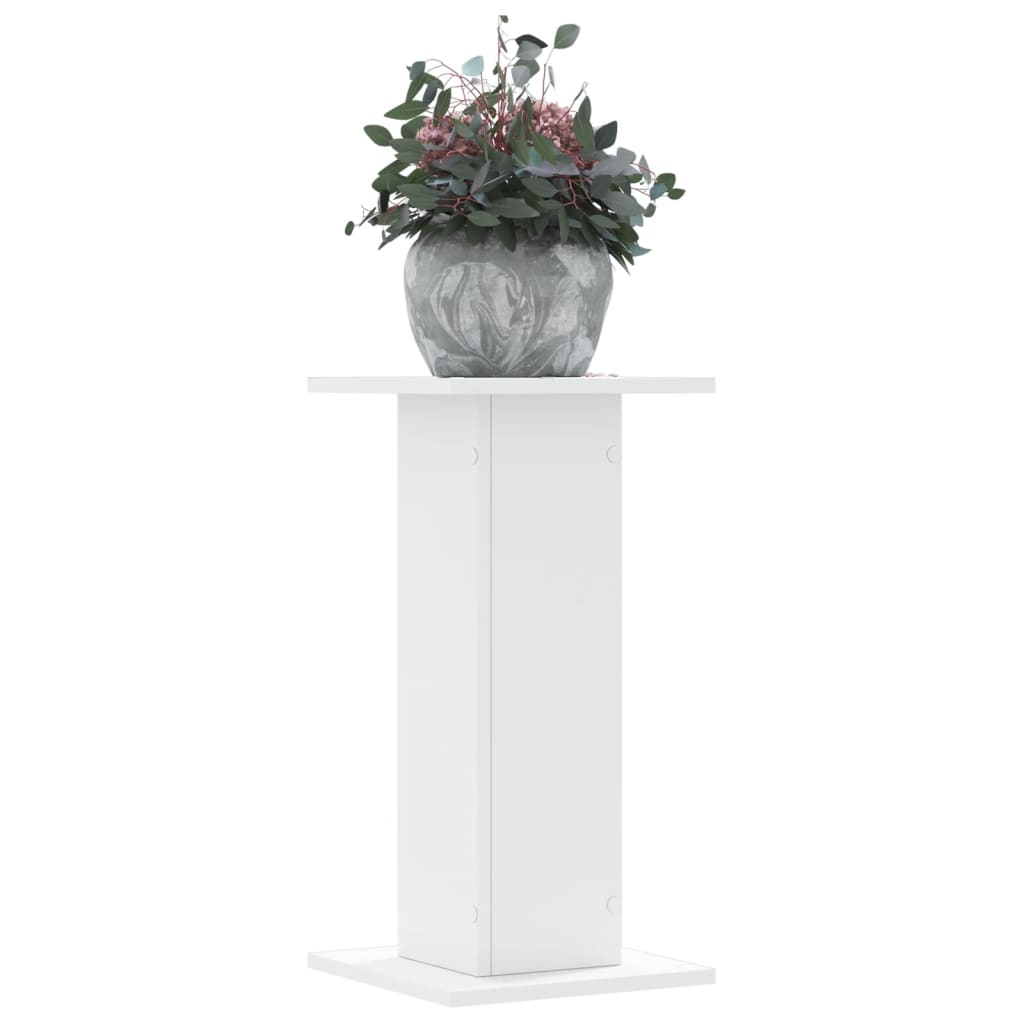 Plantestand 2 stk Hvid 30x30x60 cm Træmateriale