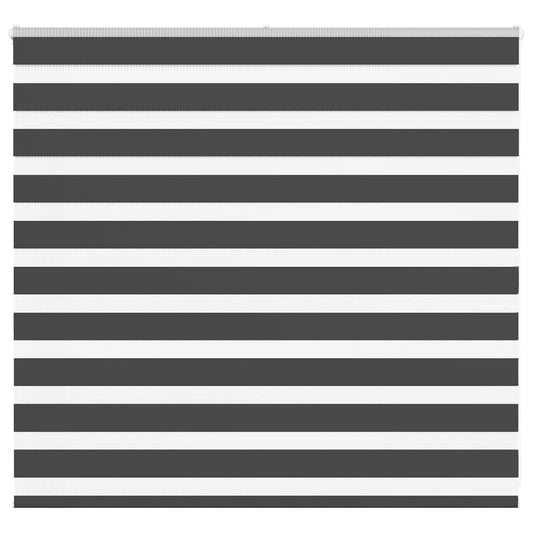 Doppelrollo Schwarz 155x100 cm Stoffbreite 150,9 cm Polyester