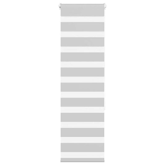 Doppelrollo Hellgrau 40x150 cm Stoffbreite 35,9 cm Polyester