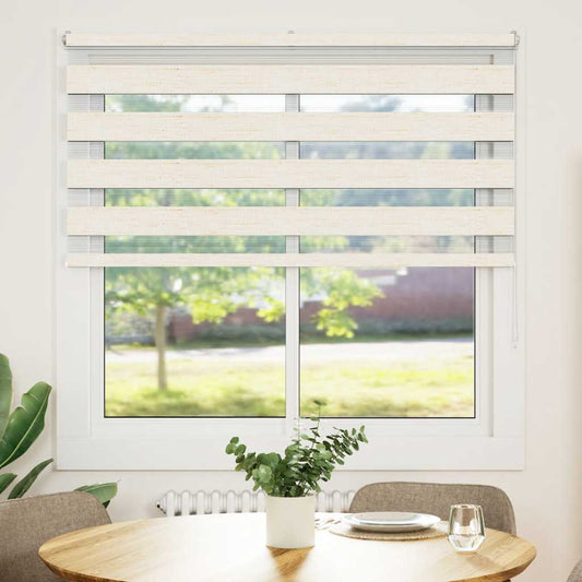 Doppelrollo Marmorbeige 140x100cm Stoffbreite 135,9 cm Polyester