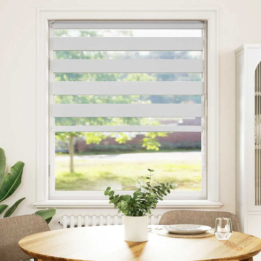 Doppelrollo Weiß 100x100 cm Stoffbreite 95,9 cm Polyester