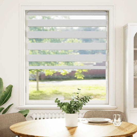 Doppelrollo Weiß 105x100 cm Stoffbreite 100,9 cm Polyester