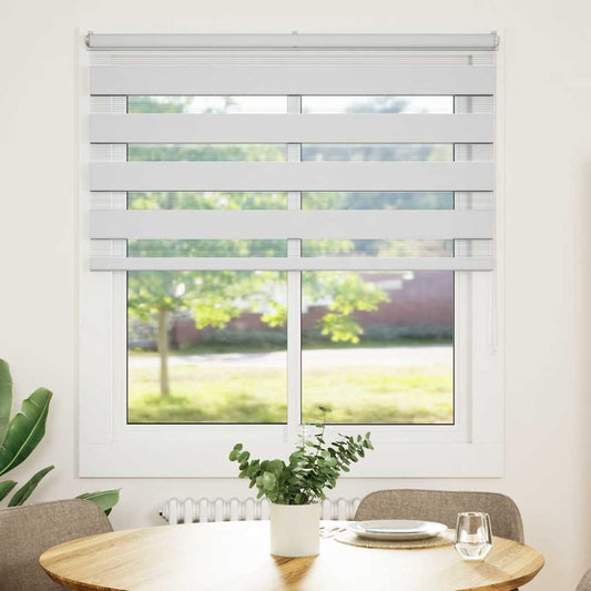 Doppelrollo Weiß 135x100 cm Stoffbreite 130,9 cm Polyester