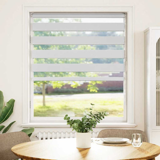 Doppelrollo Weiß 100x150 cm Stoffbreite 95,9 cm Polyester