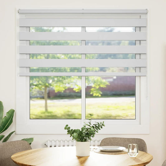 Doppelrollo Weiß 145x150 cm Stoffbreite 140,9 cm Polyester