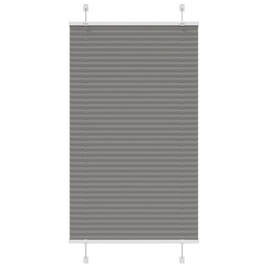 Plissee Anthrazit 80x100 cm Stoffbreite 79,4 cm Polyester