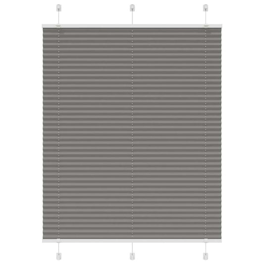 Plissee Anthrazit 105x100 cm Stoffbreite 104,4 cm Polyester