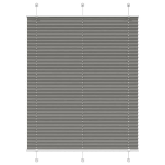 Plissee Anthrazit 110x100 cm Stoffbreite 109,4 cm Polyester