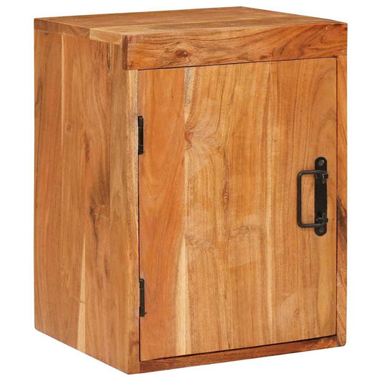 Nachttisch 2 pcs Braun 35 x 33 x 48 cm Massivholz Akazie