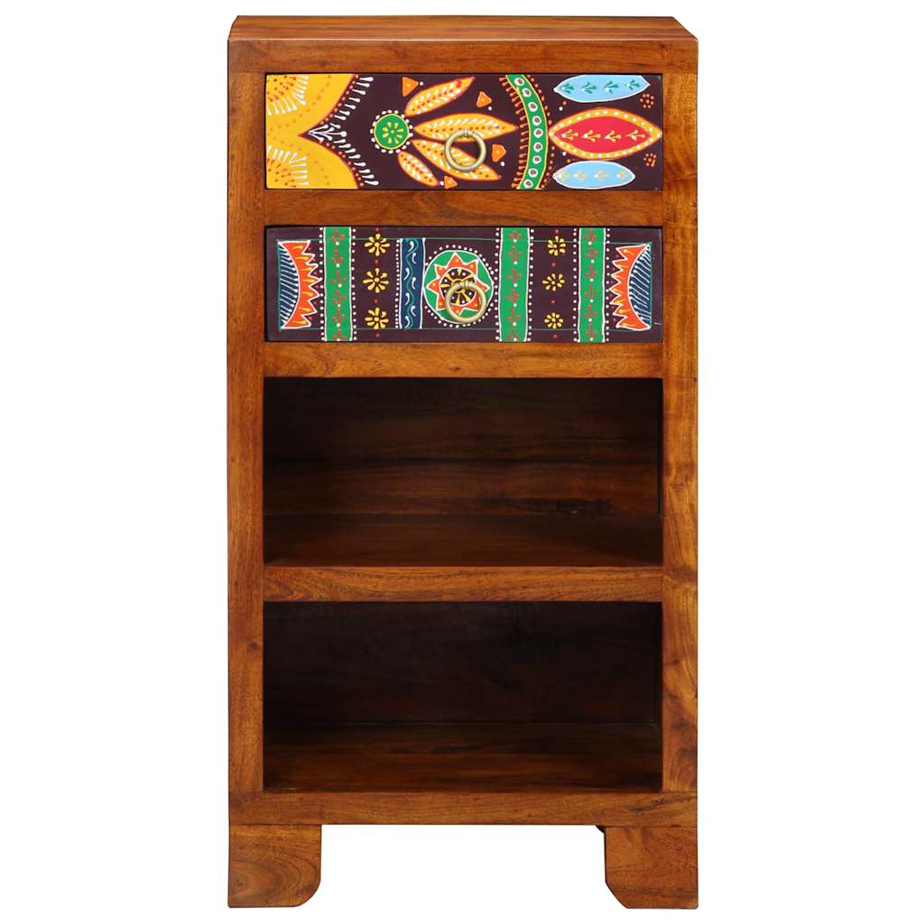Telefontisch Braun 40 x 35 x 75 cm Massivholz Akazie