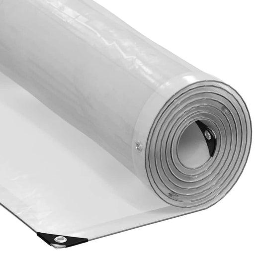 Transparente Plane mit Ösen 1x6 m Polyethylen