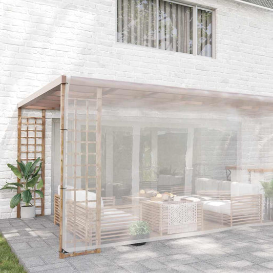 Transparente Plane mit Ösen 6x12 m Polyethylen