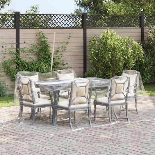 Transparente Plane mit Ösen 3x5 m PVC