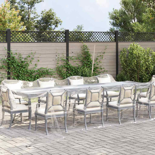 Transparente Plane mit Ösen 4x8 m PVC