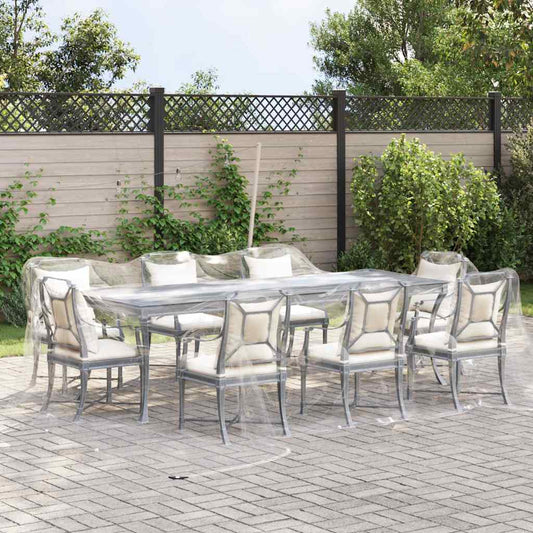 Transparente Plane mit Ösen 6x6 m PVC