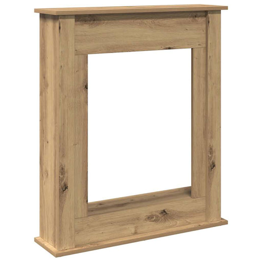 Kaminumrandung Artisan-Eiche 75x20x87,5 cm Holzwerkstoff