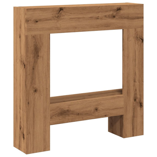 Kaminumrandung Artisan-Eiche 81x18x82 cm Holzwerkstoff