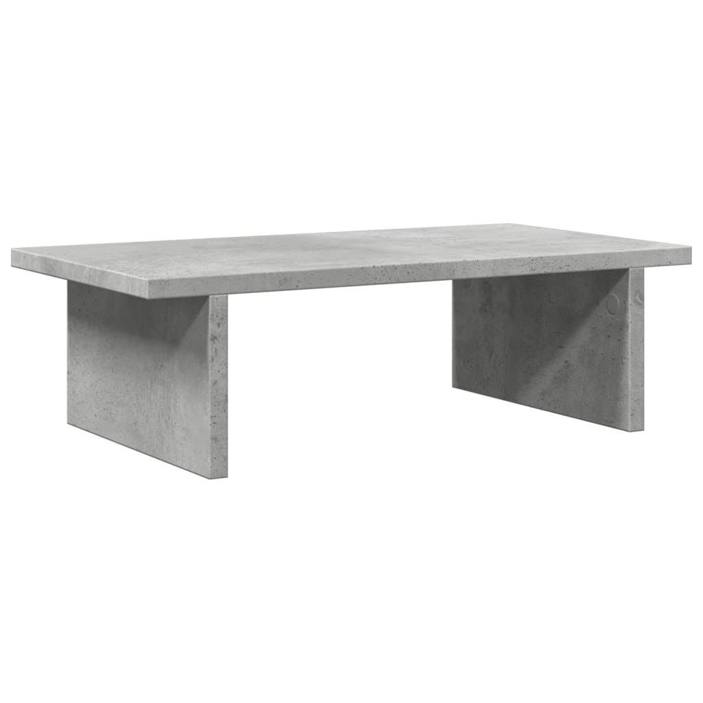 Skærmstativ Betongrå 50x27x15 cm Træmateriale