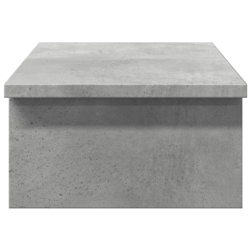 Skærmstativ Betongrå 50x27x15 cm Træmateriale