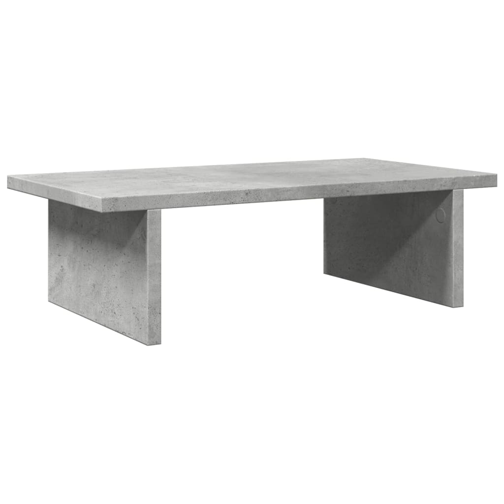 Skærmstativ Betongrå 50x27x15 cm Træmateriale