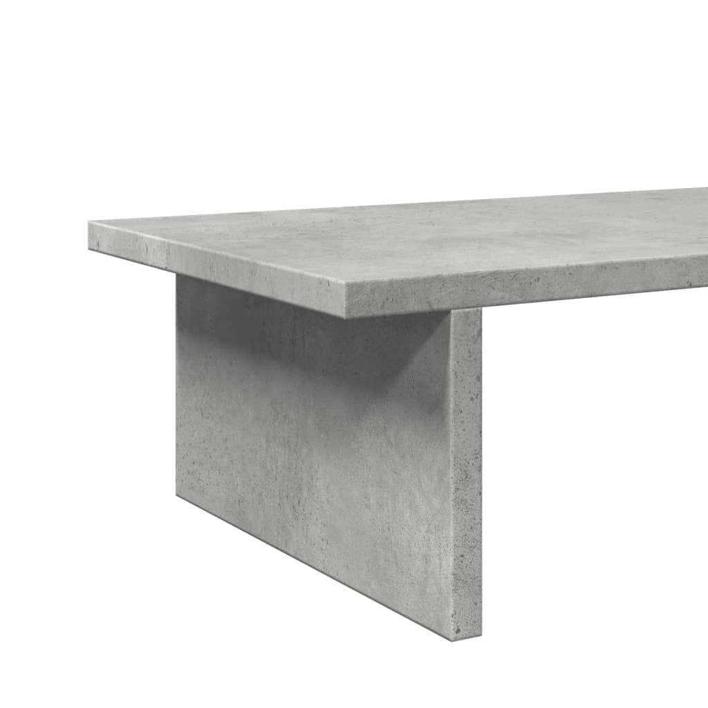 Skærmstativ Betongrå 50x27x15 cm Træmateriale