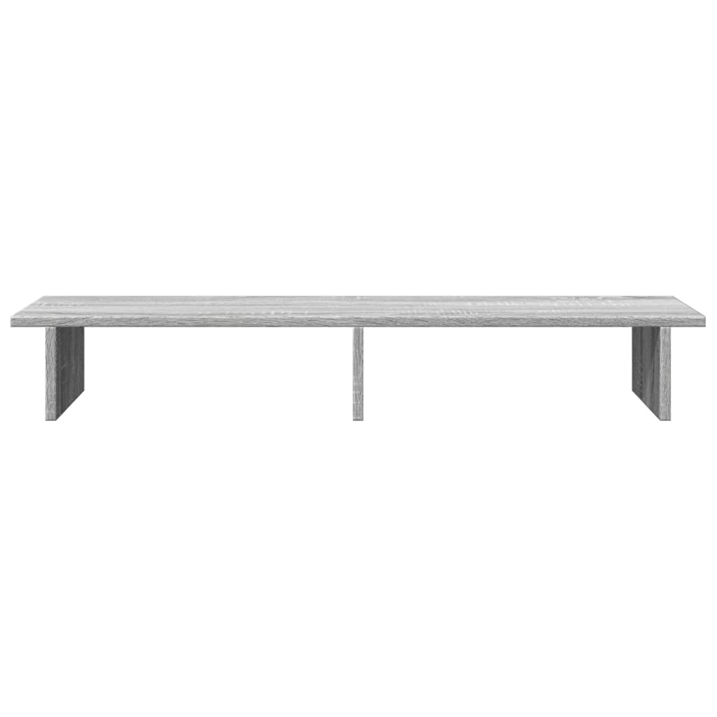 Monitorstativ Grå Sonoma 100x27x15 cm Træmateriale