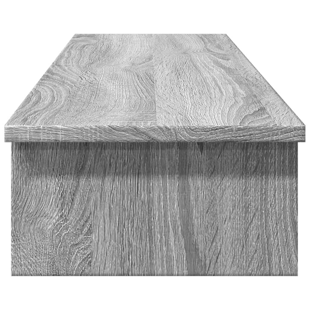 Monitorstativ Grå Sonoma 100x27x15 cm Træmateriale
