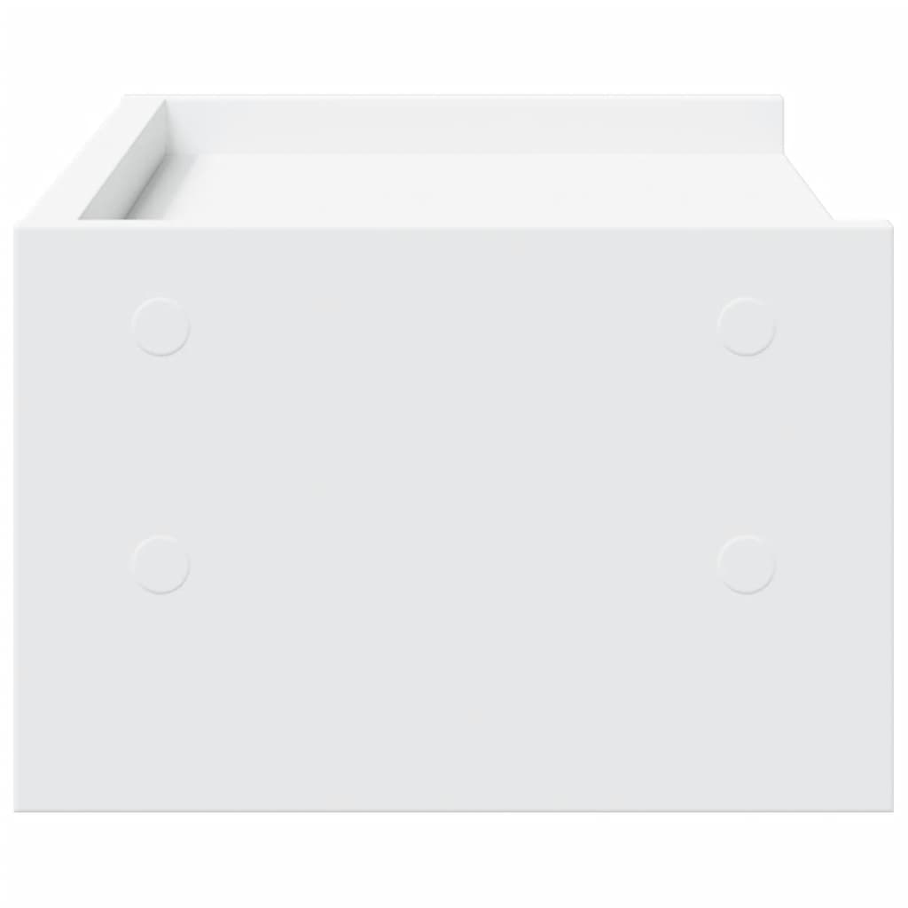Monitorstativ Hvid 42x24x16 cm Træmateriale