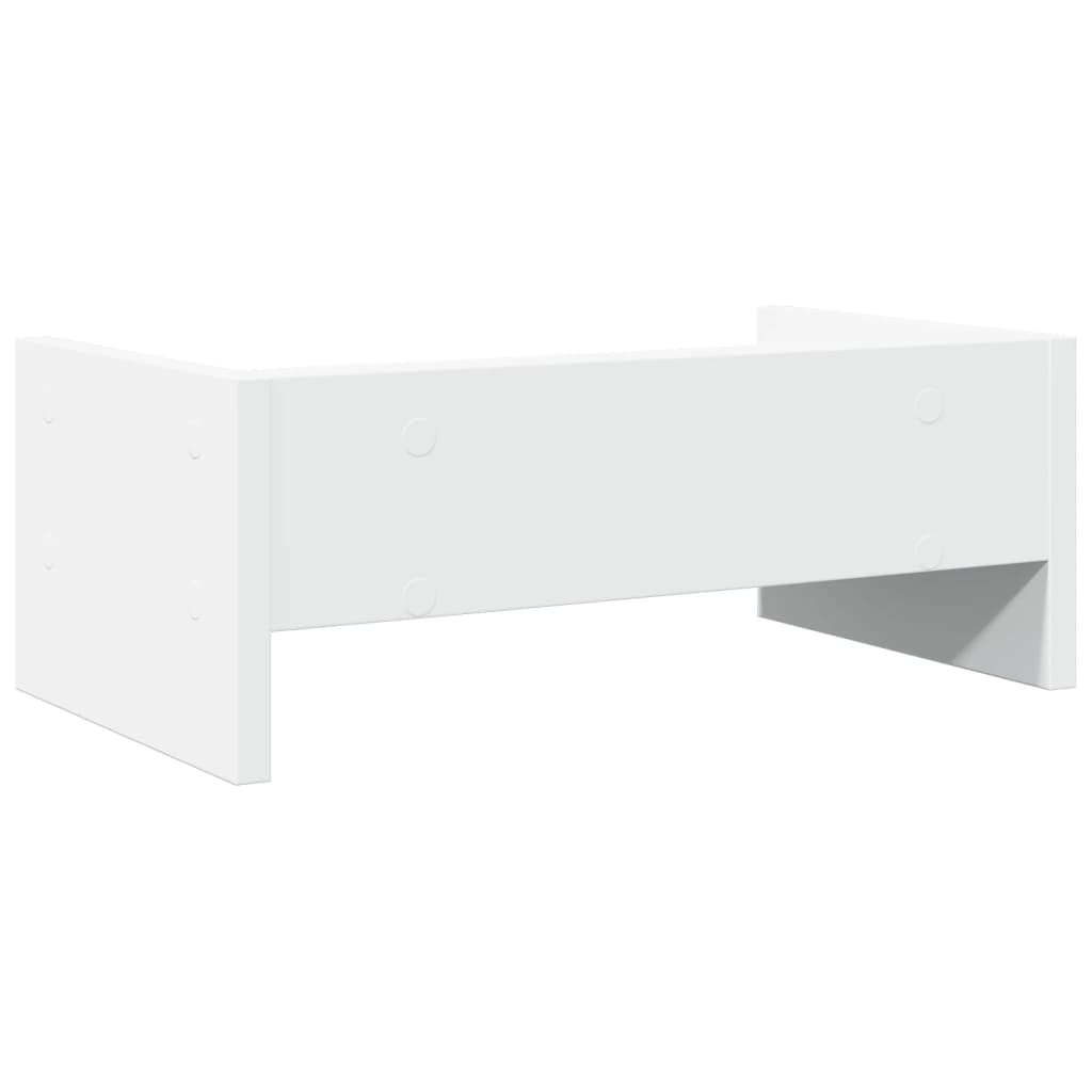 Monitorstativ Hvid 42x24x16 cm Træmateriale
