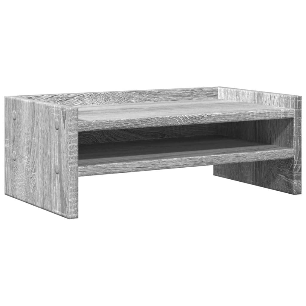 Monitorstativ Grå Sonoma 42x24x16 cm Træmateriale